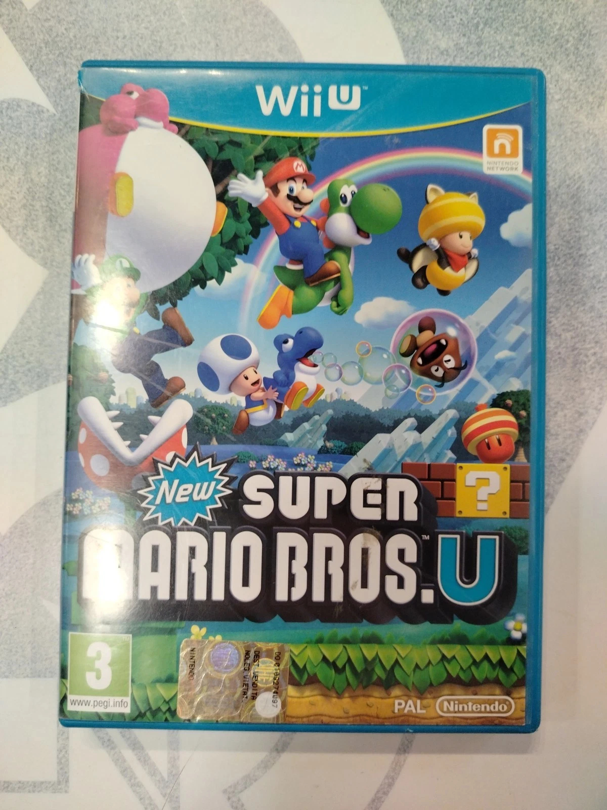 New Super Mario Bros U Wii U Nintendo Italiano PAL Triangolo Blu